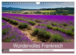 Wundervolles Frankreich (Wandkalender 2024 DIN A4 quer), CALVENDO Monatskalender