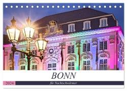 BONN für Nachtschwärmer (Tischkalender 2024 DIN A5 quer), CALVENDO Monatskalender