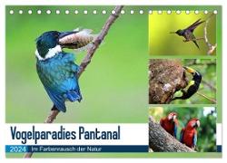 Vogelparadies Pantanal (Tischkalender 2024 DIN A5 quer), CALVENDO Monatskalender