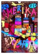Amerika Popart von Nico Bielow (Wandkalender 2024 DIN A4 hoch), CALVENDO Monatskalender