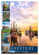 GREETSIEL Rund um den Hafen (Wandkalender 2024 DIN A4 hoch), CALVENDO Monatskalender