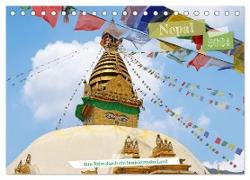 Nepal Eine Reise durch ein faszinierendes Land (Tischkalender 2024 DIN A5 quer), CALVENDO Monatskalender