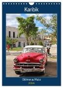 KARIBIK Oldtimer auf Kuba (Wandkalender 2024 DIN A4 hoch), CALVENDO Monatskalender