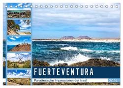 FUERTEVENTURA Paradiesische Impressionen der Insel (Tischkalender 2024 DIN A5 quer), CALVENDO Monatskalender
