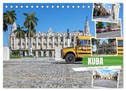 Kuba - karibisches Inselparadies (Tischkalender 2024 DIN A5 quer), CALVENDO Monatskalender