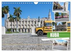 Kuba - karibisches Inselparadies (Wandkalender 2024 DIN A4 quer), CALVENDO Monatskalender