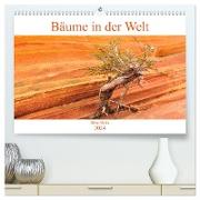 Bäume in der Welt (hochwertiger Premium Wandkalender 2024 DIN A2 quer), Kunstdruck in Hochglanz