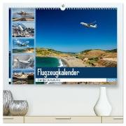 Flugzeugkalender 2024 (hochwertiger Premium Wandkalender 2024 DIN A2 quer), Kunstdruck in Hochglanz