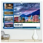 Innsbruck - Capital of the Alps (hochwertiger Premium Wandkalender 2024 DIN A2 quer), Kunstdruck in Hochglanz