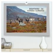 Rentiere im Hohen Norden (hochwertiger Premium Wandkalender 2024 DIN A2 quer), Kunstdruck in Hochglanz
