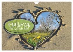 Mallorca, da will ich hin (Wandkalender 2024 DIN A4 quer), CALVENDO Monatskalender