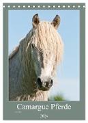 Camargue Pferde - weiße Mähnen (Tischkalender 2024 DIN A5 hoch), CALVENDO Monatskalender