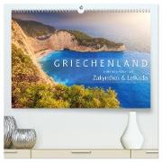 Griechenland - Malerische Küsten auf Zakynthos und Lefkada (hochwertiger Premium Wandkalender 2024 DIN A2 quer), Kunstdruck in Hochglanz
