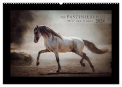 Die Faszinierende Welt der Pferde (Wandkalender 2024 DIN A2 quer), CALVENDO Monatskalender