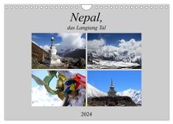 Nepal, das Langtang Tal (Wandkalender 2024 DIN A4 quer), CALVENDO Monatskalender