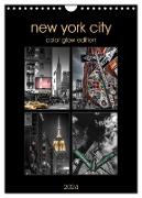New York City - Color Glow Edition (Wandkalender 2024 DIN A4 hoch), CALVENDO Monatskalender