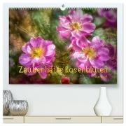 Zauberhafte Rosenblüten (hochwertiger Premium Wandkalender 2024 DIN A2 quer), Kunstdruck in Hochglanz