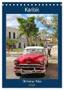KARIBIK Oldtimer auf Kuba (Tischkalender 2024 DIN A5 hoch), CALVENDO Monatskalender