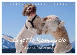 Lagotto Romagnolo Tanzende Trüffelnasen (Tischkalender 2024 DIN A5 quer), CALVENDO Monatskalender