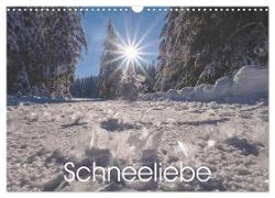 Schneeliebe (Wandkalender 2024 DIN A3 quer), CALVENDO Monatskalender