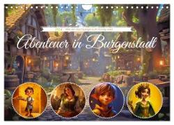 Abenteuer in Burgenstadt (Wandkalender 2024 DIN A4 quer), CALVENDO Monatskalender