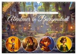 Abenteuer in Burgenstadt (Wandkalender 2024 DIN A3 quer), CALVENDO Monatskalender