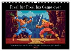 Pixel für Pixel bis Game over (Wandkalender 2024 DIN A3 quer), CALVENDO Monatskalender
