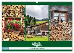 Allgäu - Landliches Leben (Wandkalender 2024 DIN A2 quer), CALVENDO Monatskalender