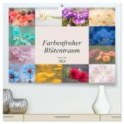 Farbenfroher Blütentraum (hochwertiger Premium Wandkalender 2024 DIN A2 quer), Kunstdruck in Hochglanz