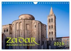 Zadar, Adriahafen im Sonnenlicht (Wandkalender 2024 DIN A4 quer), CALVENDO Monatskalender