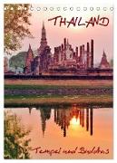 Thailand - Tempel und Buddhas (Tischkalender 2024 DIN A5 hoch), CALVENDO Monatskalender