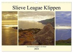 Slieve League Klippen die höchsten Klippen von Irland (Wandkalender 2024 DIN A3 quer), CALVENDO Monatskalender