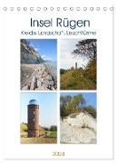 Insel Rügen - Kreide, Landschaft, Leuchttürme (Tischkalender 2024 DIN A5 hoch), CALVENDO Monatskalender