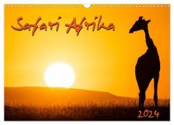 Safari Afrika (Wandkalender 2024 DIN A3 quer), CALVENDO Monatskalender