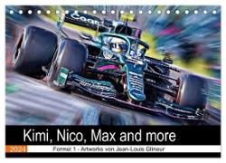 Kimi, Nico, Max and more (Tischkalender 2024 DIN A5 quer), CALVENDO Monatskalender