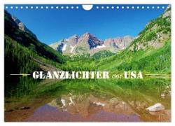 Glanzlichter der USA (Wandkalender 2024 DIN A4 quer), CALVENDO Monatskalender