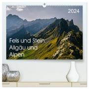Fels und Stamm: Allgäu und Alpen (hochwertiger Premium Wandkalender 2024 DIN A2 quer), Kunstdruck in Hochglanz