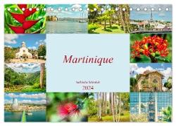Martinique - karibische Schönheit (Tischkalender 2024 DIN A5 quer), CALVENDO Monatskalender