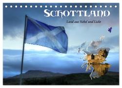 Schottland - Land aus Nebel und Licht (Tischkalender 2024 DIN A5 quer), CALVENDO Monatskalender