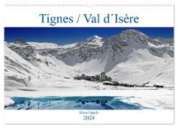 Tignes / Val d´Isère (Wandkalender 2024 DIN A2 quer), CALVENDO Monatskalender