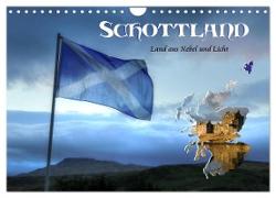 Schottland - Land aus Nebel und Licht (Wandkalender 2024 DIN A4 quer), CALVENDO Monatskalender