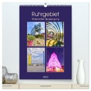 Ruhrgebiet - Malerischer Spaziergang (hochwertiger Premium Wandkalender 2024 DIN A2 hoch), Kunstdruck in Hochglanz