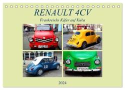 RENAULT 4CV - Frankreichs Käfer auf Kuba (Tischkalender 2024 DIN A5 quer), CALVENDO Monatskalender
