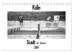 Köln - Stadt & Beton (Tischkalender 2024 DIN A5 quer), CALVENDO Monatskalender