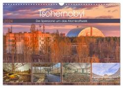 Tschernobyl - Die Sperrzone um das Atomkraftwerk (Wandkalender 2024 DIN A3 quer), CALVENDO Monatskalender