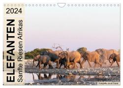 Elefanten - Sanfte Riesen Afrikas (Wandkalender 2024 DIN A4 quer), CALVENDO Monatskalender