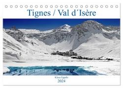 Tignes / Val d´Isère (Tischkalender 2024 DIN A5 quer), CALVENDO Monatskalender