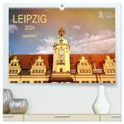 LEIPZIG urcool (hochwertiger Premium Wandkalender 2024 DIN A2 quer), Kunstdruck in Hochglanz