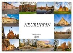 Neuruppin Impressionen (Wandkalender 2024 DIN A2 quer), CALVENDO Monatskalender