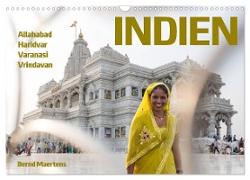 INDIEN Allahabad Haridwar Varanasi Vrindavan (Wandkalender 2024 DIN A3 quer), CALVENDO Monatskalender
